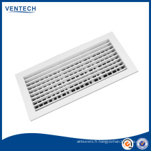 Grille à Air Ventilation double déflexion d’alimentation réglable en aluminium